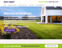 Tablet Screenshot of loandepotloans.com